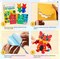 Creative 4 Pieces EVA Foam Art Crafts Gift Kit Toddler, Preschool Learning Toy for Birthday Party Favor Supplies, Make Your Own Dragon, Cartoon Foam Paper Craft Projects for Kids Ages 4+